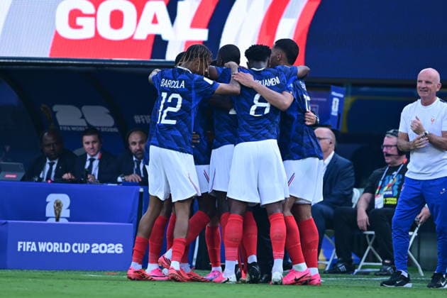 France v Sweden - FIFA World Cup, WM, Weltmeisterschaft, Fussball 2026 - Round of 32 NEW JERSEY, USA - JUNE 30: Kylian Mbappe of France celebrates after scoring a goal during the 2026 FIFA World Cup Round of 32 match between France and Sweden at New Jersey Stadium (MetLife Stadium) in East Rutherford, New Jersey, USA, on June 30, 2026. Abdulhamid Hosbas Anadolu New Jersey United States. Editorial use only. Please get in touch for any other usage.  Copyright: x2026xAnadoluxAbdulhamidxHosbasx
