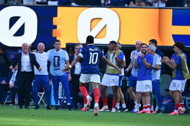 France v Sweden - FIFA World Cup, WM, Weltmeisterschaft, Fussball 2026 - Round of 32 NEW JERSEY, USA - JUNE 30: Kylian Mbappe of France celebrates after scoring a goal during the 2026 FIFA World Cup Round of 32 match between France and Sweden at New Jersey Stadium (MetLife Stadium) in East Rutherford, New Jersey, USA, on June 30, 2026. Abdulhamid Hosbas Anadolu New Jersey United States. Editorial use only. Please get in touch for any other usage.  Copyright: x2026xAnadoluxAbdulhamidxHosbasx