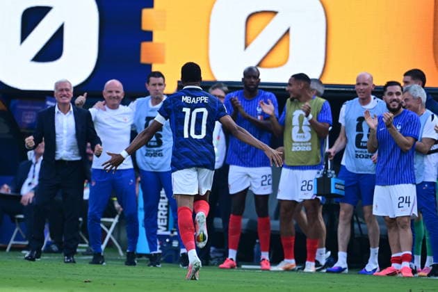 France v Sweden - FIFA World Cup, WM, Weltmeisterschaft, Fussball 2026 - Round of 32 NEW JERSEY, USA - JUNE 30: Kylian Mbappe of France celebrates after scoring a goal during the 2026 FIFA World Cup Round of 32 match between France and Sweden at New Jersey Stadium (MetLife Stadium) in East Rutherford, New Jersey, USA, on June 30, 2026. Abdulhamid Hosbas Anadolu New Jersey United States. Editorial use only. Please get in touch for any other usage.  Copyright: x2026xAnadoluxAbdulhamidxHosbasx