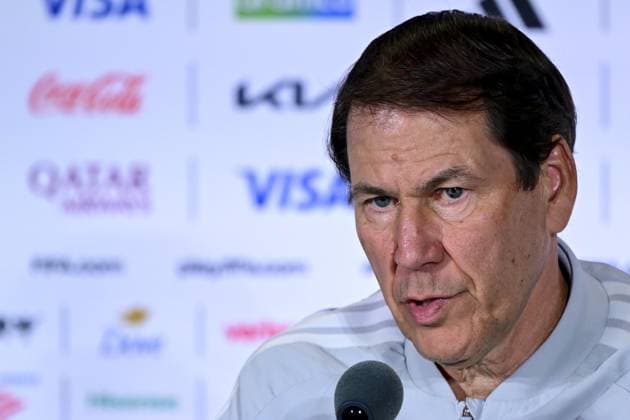 Belgium s head coach Rudi Garcia pictured during a press moment of Belgian national soccer team Red Devils, on Tuesday 30 June 2026 at Lumen Field Stadium, Seattle, USA. The Rode Duivels - Diables Rouges qualified for the knockout stage of the 2026 FIFA World Cup, WM, Weltmeisterschaft, Fussball where they ll meet Senegal in the round of 32 on July 1st. DIRKxWAEM  x180041312x