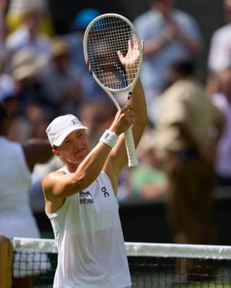 2026 Wimbledon, June 30, Day 2 LONDON, - JUNE 30: Iga Swiatek of Poland celebrates winning against Taylor Townsend of the United States during the 2026 Wimbledon, June 30, Day 2 at The all England club, Wimbledon on June 30, 2026 in London, GBR. London The all England club, Wimbledon GBR Copyright: xPeterxvanxdenxBerg ISIxPhotosx 9432
