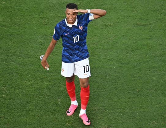 June 30, 2026, East Rutherford, New Jersey, USA: Kylian Mbappe of France celebrates scoring during the 2026 World Cup round of 32 football match between France and Sweden at New York New Jersey MetLife Stadium in East Rutherford, United States, on June 30, 2026. World Cup 2026: Round Of 32: France Vs Sweden  - ZUMAs337 20260630_znp_s337_015 Copyright: xGentxShkullakux