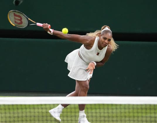 Tennis - 2026 Wimbledon Championships - Day Two (Week One) - All England Lawn Tennis & Croquet Club, London - Tuesday 30th June 2026 Women™s Singles, First Round: Serena Williams (USA) vs.Maya Joint (AUS) Serena Williams (USA) COLORSPORT ANDREW COWIE 