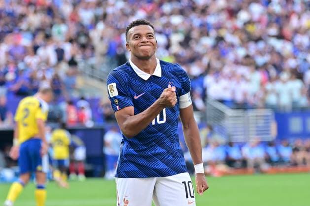 MetLife Stadium New Jersey (NY), 06 30 2026 - SPORTS WORLD CUP: FRANCE vs. SWEDEN - Second goal by Kylian Mbappe - Match between FRANCE and SWEDEN, valid for the second phase of the 2026 FIFA World Cup, WM, Weltmeisterschaft, Fussball held at MetLife Stadium, New Jersey, on the afternoon of Tuesday, June 30 (Photo: Eduardo Carmim Photo Premium SPP) 30930 (Eduardo Carmim SPP)  Copyright: xEduardoxCarmimx xSPPx spp-en-EdCa-eduardo_carmim_photo_premium_492243