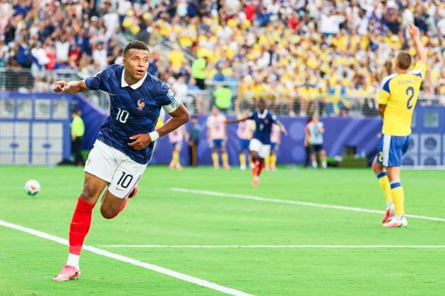 RECORD DATE NOT STATED FIFA World Cup, WM, Weltmeisterschaft, Fussball 2026 - Round of 32 - France v Sweden Kylian Mbappe player of France celebrates his goal during the FIFA World Cup 2026 Round of 32 match between France and Sweden at New York New Jersey Stadium, in East Rutherford, United States, on Tuesday, June 30, 2026.(Foto: William Volcov Brazil Photo Press IMAGO) Sports East Rutherford NJ United States of America Copyright: xWILLIAMxVOLCOVx