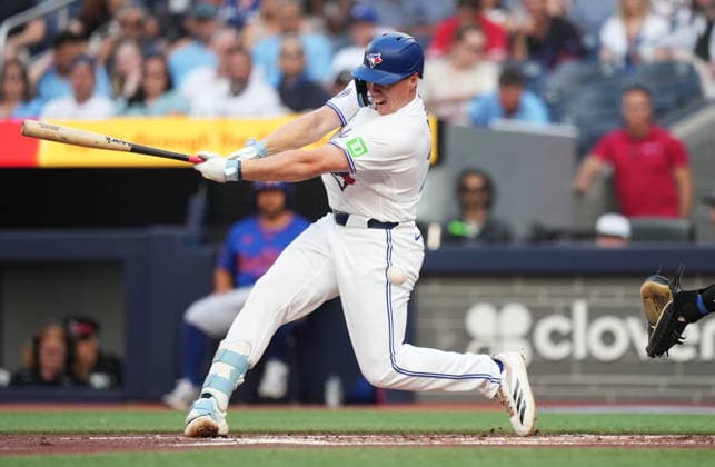 June 30, 2026, Toronto, On, CANADA: Toronto Blue Jays Sean Keys (20) strikes out against the New York Mets during first inning MLB, Baseball Herren, USA baseball action in Toronto on Tuesday, June 30, 2026. Canada News - June 30, 2026  - ZUMAc35_ 20260630_zaf_c35_065 Copyright: xNathanxDenettex