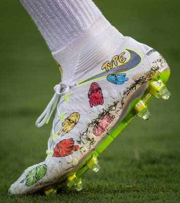 A detailed view of Michael Olise of France boots during the FIFA Men’s World Cup 2026 round of 32 football match between France and Sweden at New York New Jersey Stadium, in East Rutherford on June 30th 2026 (Photo by Ricardo Nogueira SPP)  Copyright: xRicardoxNogueira SPPx Sportspressphoto_SPR181502