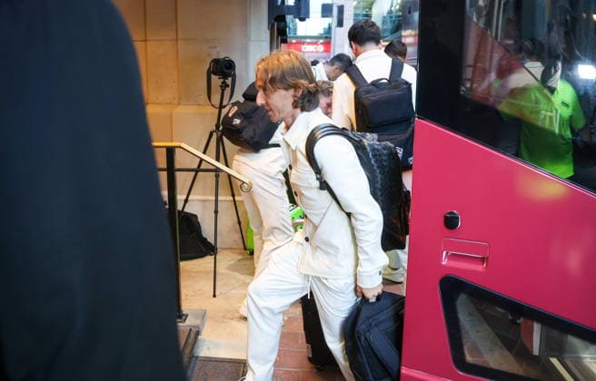 Toronto, 300626. The arrival of the Croatian football team at the hotel on the eve of the match with Portugal. In the photo: Luka Modric. Photo: Boris Kovacev CROPIX Copyright: xxBorisxKovacevx toronto_dolazak9-300726