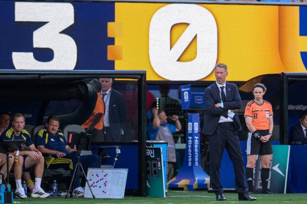 Fußball, WM 2026, 20260630, Frankreich - Schweden. Im Bild Trainer Schweden Graham POTTER. East Rutherford New-York-New-Jersey-Stadion New Jersey Vereinigte Staaten von Amerika *** Soccer, 2026 World Cup, 20260630, France vs. Sweden. Pictured: Sweden s coach, Graham POTTER, in East Rutherford, New York, New Jersey, at the New Jersey Stadium, United States of America Copyright: Passion2Press MarkusxFischerx