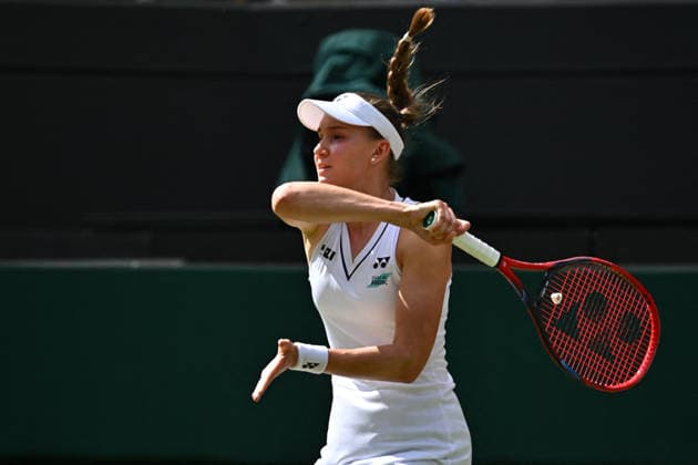 2026 Wimbledon - Elena Rybakina Elena Rybakina (RUS) during her first round match at the 2025 Wimbledon Tennis Championships at the AELTC in London, GREAT BRITAIN, on JuNE 30, 2026. Photo by Corinne Dubreuil ABACAPRESS.COM London  Copyright: xDubreuilxCorinne ABACAx