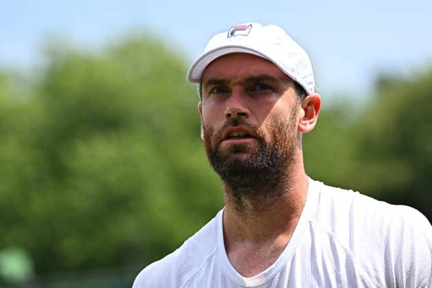 2026 Wimbledon - Quentin Halys Quentin Halys (FRA) during his first round match at the 2025 Wimbledon Tennis Championships at the AELTC in London, GREAT BRITAIN, on JuNE 30, 2026. Photo by Corinne Dubreuil ABACAPRESS.COM London  Copyright: xDubreuilxCorinne ABACAx