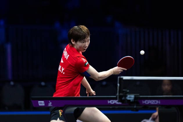 LOS ANGELES, CALIFORNIA - JUNE 30: Wang Manyu of China competes in the Women s Singles Round of 32 match against Hitomi Sato of Japan on day 5 of United States Smash 2026 at Ontario Convention Center on June 30, 2026 in Los Angeles, California.  Copyright: xVCGx 111651578030