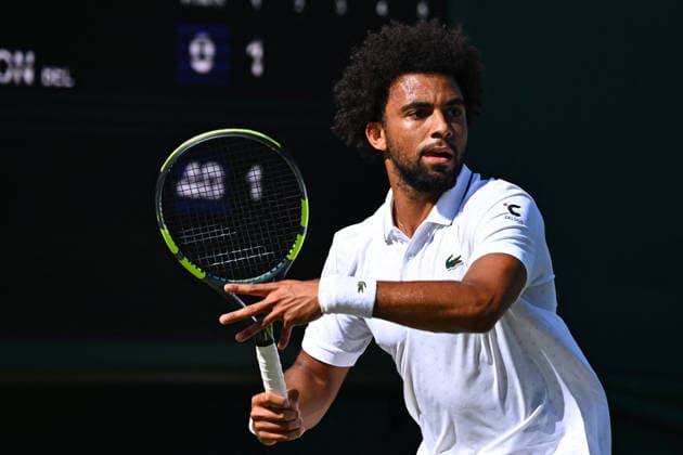 2026 Wimbledon - Arthur Fils Arthur Fils (FRA) during his first round match at the 2025 Wimbledon Tennis Championships at the AELTC in London, GREAT BRITAIN, on JuNE 30, 2026. Photo by Corinne Dubreuil ABACAPRESS.COM London  Copyright: xDubreuilxCorinne ABACAx