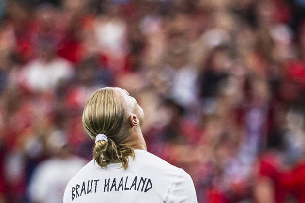 Erling Haaland of Norway looks on during the FIFA World Cup, WM, Weltmeisterschaft, Fussball 2026 Round of 32 match between Ivory Coast and Norway at Dallas Stadium on June 30th,2026 (Photo by Joao Bravo Sports Press Photo)  Copyright: xJoaoxBravo SportsxPressxPhotox Sportspressphoto_SPR181668