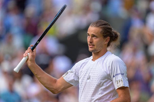 Day Two: The Championships - Wimbledon 2026 LONDON, ENGLAND JUNE 30 - Alexander Zverev of Germany during Gentlemen s Single First Round at The Wimbledon Lawn Tennis Championship at Wimbledon on June 30, 2026 in London, England. (Photo by Keeran Marquis)  Copyright: xKeeranxMarquis Fotoarena SPPx Sportspressphoto_SPR181671