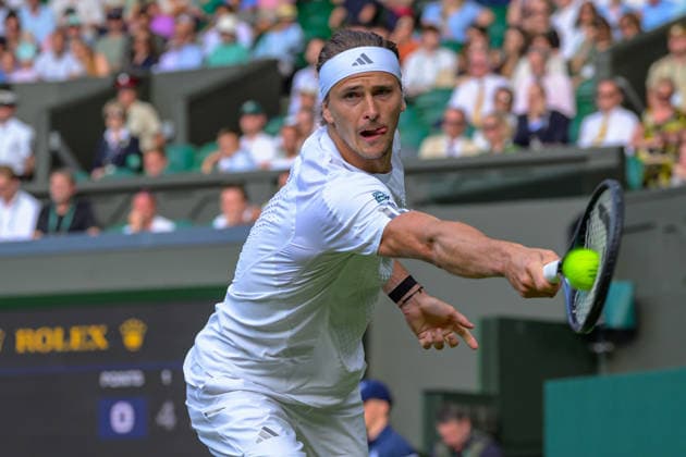 Day Two: The Championships - Wimbledon 2026 LONDON, ENGLAND JUNE 30 - Alexander Zverev of Germany during Gentlemen s Single First Round at The Wimbledon Lawn Tennis Championship at Wimbledon on June 30, 2026 in London, England. (Photo by Keeran Marquis)  Copyright: xKeeranxMarquis Fotoarena SPPx Sportspressphoto_SPR181674