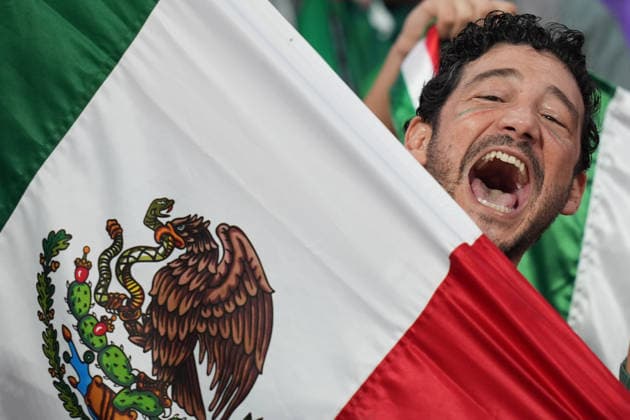Mexico v Ecuador Round of 32 - FIFA World Cup, WM, Weltmeisterschaft, Fussball 2026 A Mexican fan supports his national team, Nationalteam during the FIFA Word Cup 2026 round of 32 match between Mexico and Ecuador at Mexico City Stadium. on June 30, 2026 in Mexico City, Mexico. (Photo by Ian Robles Eyepix Group) Copyright: xIanxRobles xEyepixxGroupx EL_30062026_189980