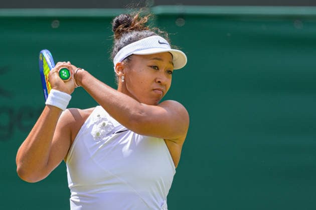 Day Three: The Championships - Wimbledon 2026 LONDON, ENGLAND JULY 01 - Naomi Osaka of Japan during Ladies Single Second Round at The Wimbledon Lawn Tennis Championship at Wimbledon on July 01, 2026 in London, England. (Photo by Keeran Marquis)  Copyright: xKeeranxMarquis Fotoarena SPPx Sportspressphoto_SPR181690