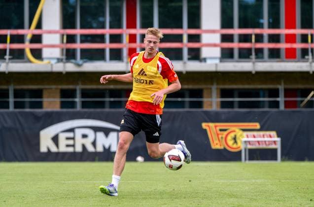 Fußball, Herren, Saison 2026 2027, 1. Bundesliga, 1. FC Union Berlin, Training auf Trainingsplatz II, Zeno van den Bosch (1. FC Union Berlin), 01.07. 2026, *** Soccer, Men s, 2026–2027 Season, Bundesliga 1, 1. FC Union Berlin, Training on Training Field II, Zeno van den Bosch (1. FC Union Berlin), July 1, 2026, Copyright: xMatthiasxKochx