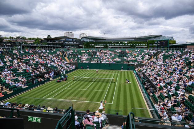 260701 Naomi Osaka of Japan and Anastasia Gasanova of Russia compete in a second round ladies singles match during day 3 of Wimbledon on July 1, 2026 in London. Photo: Jesper Zerman BILDBYRAN kod JZ JZ0745 tennis wimbledon 3 bbeng *** July 1, 2026: Naomi Osaka of Japan and Anastasia Gasanova of Russia compete in a second-round women s singles match on Day 3 of Wimbledon, 2026 in London. Photo by Jesper Zerman, BILDBYRAN, code JZ JZ0745, tennis, Wimbledon, 3 bbeng  Copyright: JESPERxZERMAN BB260701JZ013