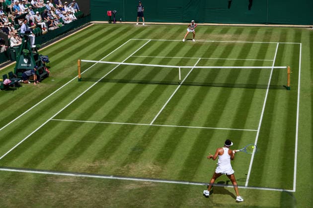 260701 Naomi Osaka of Japan and Anastasia Gasanova of Russia compete in a second round ladies singles match during day 3 of Wimbledon on July 1, 2026 in London. Photo: Jesper Zerman BILDBYRAN kod JZ JZ0745 tennis wimbledon 3 bbeng *** July 1, 2026: Naomi Osaka of Japan and Anastasia Gasanova of Russia compete in a second-round women s singles match on Day 3 of Wimbledon, 2026 in London. Photo by Jesper Zerman, BILDBYRAN, code JZ JZ0745, tennis, Wimbledon, 3 bbeng  Copyright: JESPERxZERMAN BB260701JZ016