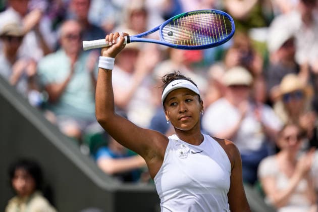 260701 Naomi Osaka of Japan celebrates after a second round ladies singles match during day 3 of Wimbledon on July 1, 2026 in London. Photo: Jesper Zerman BILDBYRAN kod JZ JZ0745 tennis wimbledon 3 bbeng jubel *** 260701 Naomi Osaka of Japan celebrates after a second-round women s singles match on Day 3 of Wimbledon on July 1, 2026, in London. Photo by Jesper Zerman. BILDBYRAN code JZ JZ0745 tennis wimbledon 3 bbeng celebration  Copyright: JESPERxZERMAN BB260701JZ039