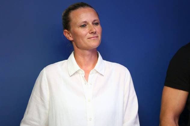 01.07.2026, xcex, GER, Hamburg, Volksparkstadion, Fussball, 1. Bundesliga, Saison 2026 2027, HSV, Hamburger Sportverein, Pressekonferenz anlaesslich der Vorstellung der neuen HSV-Sportvorstaendin Kathleen Krueger beim HSV DFL regulations prohibit any use of photographs as image sequences and or quasi-video *** July 1, 2026, xcex, GER, Hamburg, Volksparkstadion, Soccer, Bundesliga 1, 2026–2027 season, HSV, Hamburger Sportverein, press conference marking the introduction of HSV’s new Chief Sports Officer Kathleen Krueger; DFL regulations prohibit any use of photographs as image sequences and or quasi-video