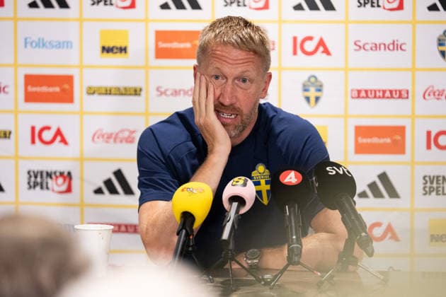 260701 Head coach Graham Potter of the Swedish men s national football team at a press conference, PK, Pressekonferenz during day 21 of the FIFA World Cup, WM, Weltmeisterschaft, Fussball 2026 on July 1, 2026 in Parsippany. Photo: Petter Arvidson BILDBYRAN kod PA PA1271 fotboll football soccer fotball vm fotbolls-vm fotball-vm fotbolls-vm 2026 fifa world cup 2026 presskonferens press conference sverige sweden sverige a day 21 bbeng *** July 1, 2026: Head coach Graham Potter of the Swedish men’s national soccer team at a press conference on Day 21 of the 2026 FIFA World Cup, 2026 in Parsippany. Photo by Petter Arvidson, BILDBYRAN. Code: PA PA1271. soccer, football, fotball, World Cup, FIFA World Cup 2026, press conference, Sweden,Sweden on day 21 bbeng  Copyright: PETTERxARVIDSON BB260701PA005