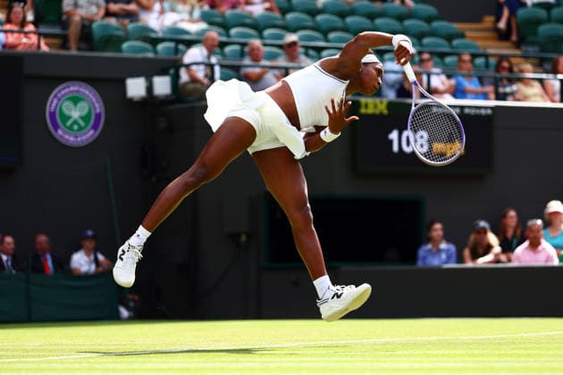 Coco Gauff during her second round match Wimbledon Tennis Championships, Day 3, The All England Lawn Tennis and Croquet Club, London, UK - 01 Jul 2026London The All England Lawn Tennis and United Kingdom  Copyright: xJamesxMarsh Shutterstockx 16970329ea