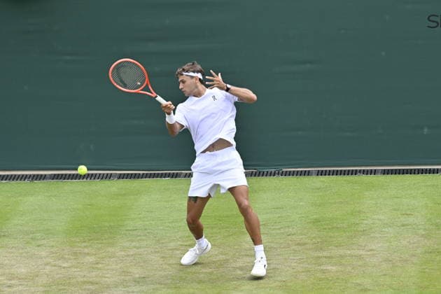 Tennis - Wimbledon 2026 - ITF - The Championships - 01 06 2026 - Tennis - Wimbledon 2026 - ITF - The Championships - 01 06 2026 - Flavio Cobolli - Italie London  Copyright: xChryslenexCaillaud Psnewzx