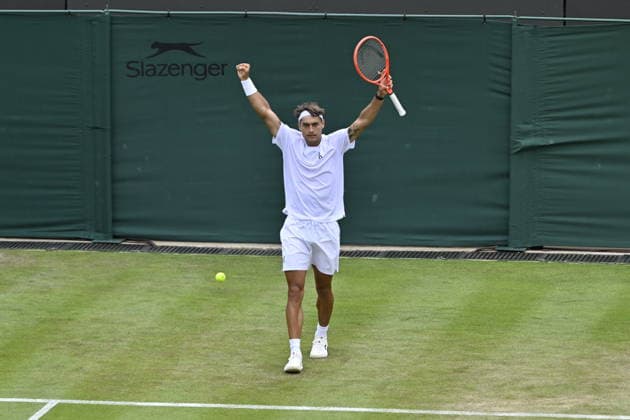 Tennis - Wimbledon 2026 - ITF - The Championships - 01 06 2026 - Tennis - Wimbledon 2026 - ITF - The Championships - 01 06 2026 - Flavio Cobolli - Italie London  Copyright: xChryslenexCaillaud Psnewzx