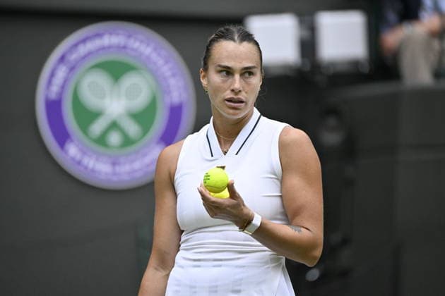 Tennis - Wimbledon 2026 - ITF - The Championships - 01 06 2026 - Tennis - Wimbledon 2026 - ITF - The Championships - 01 06 2026 - Aryna Sabalenka - Bielorussie et son collier London  Copyright: xChryslenexCaillaud Psnewzx