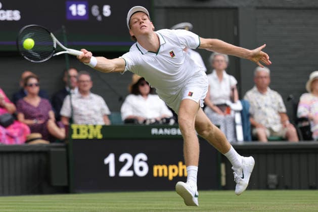 Jannik Sinner, ITA, during second round of 2026 All England Lawn Tennis Championships at Wimbledon, mens singles, London, 01 07 2026; - *** Jannik Sinner (ITA) during the second round of the 2026 All England Lawn Tennis Championships at Wimbledon, men s singles, London, July 1, 2026 