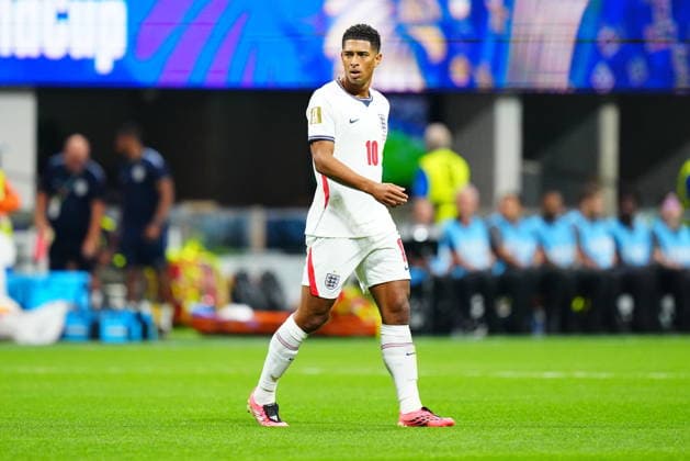 England v DR Congo - FIFA World Cup, WM, Weltmeisterschaft, Fussball 2026 - Round of 32 ATLANTA, USA - JULY 1: Jude Bellingham (10) of England in action during 2026 FIFA World Cup Round of 32 match between England and DR Congo at Mercedes-Benz Stadium (Atlanta Stadium) in Atlanta, Georgia, United States on July 1, 2026. Evrim Aydin Anadolu Georgia United States. Editorial use only. Please get in touch for any other usage.  Copyright: x2026xAnadoluxEvrimxAydinx