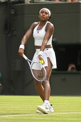 Wimbledon Tennis Championships 2026 - Day 3 LONDON, UNITED KINGDOM - JULY 01: Coco Gauff of the United States plays in the women s singles second round match against Solana Sierra of Argentina during day three of The Wimbledon Tennis Championships at All England Lawn Tennis and Croquet Club on July 01, 2026 in London, United Kingdom. Ray Tang Anadolu London United Kingdom. Editorial use only. Please get in touch for any other usage.  Copyright: x2026xAnadoluxRayxTangx