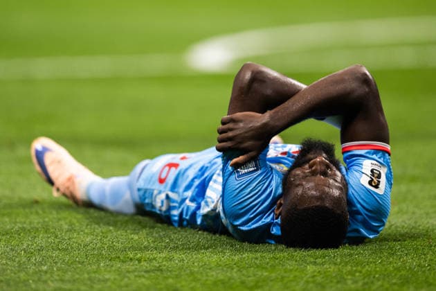 260701 Arthur Masuaku of Congo DR during the FIFA World Cup, WM, Weltmeisterschaft, Fussball 2026 round of 32 football match between England and Congo DR on July 1, 2026 in Atlanta. Photo: Jon Olav Nesvold BILDBYRAN COP 217 JE0138 fotboll football soccer fotball vm fotbolls-vm fotball-vm fotbolls-vm 2026 fifa world cup 2026 sextondelsfinal round of 32 21 bbeng dejected depp *** July 1, 2026: Arthur Masuaku of the Democratic Republic of the Congo during the FIFA World Cup 2026 Round of 32 soccer match between England and the Democratic Republic of the Congo on July 1, 2026 in Atlanta. Photo by Jon Olav Nesvold, BILDBYRAN COP 217 JE0138 soccer football fotball World Cup soccer World Cup 2026 FIFA World Cup 2026 Round of 32 21 bbeng dejected depp  Copyright: JONxOLAVxNESVOLD BB260701JE031