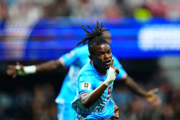 England v DR Congo - FIFA World Cup, WM, Weltmeisterschaft, Fussball 2026 - Round of 32 ATLANTA, USA - JULY 1: Brian Cipenga (9) of DR Congo celebrates after scoring a goal during 2026 FIFA World Cup Round of 32 match between England and DR Congo at Mercedes-Benz Stadium (Atlanta Stadium) in Atlanta, Georgia, United States on July 1, 2026. Evrim Aydin Anadolu Georgia United States. Editorial use only. Please get in touch for any other usage.  Copyright: x2026xAnadoluxEvrimxAydinx