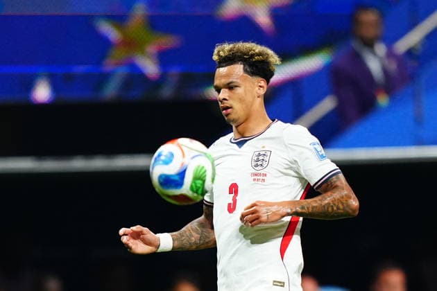 England v DR Congo - FIFA World Cup, WM, Weltmeisterschaft, Fussball 2026 - Round of 32 ATLANTA, USA - JULY 1: Nico O’Reilly of England in action during 2026 FIFA World Cup Round of 32 match between England and DR Congo at Mercedes-Benz Stadium (Atlanta Stadium) in Atlanta, Georgia, United States on July 1, 2026. Evrim Aydin Anadolu Georgia United States. Editorial use only. Please get in touch for any other usage.  Copyright: x2026xAnadoluxEvrimxAydinx