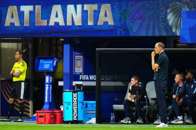 Thomas Tuchel, coach of England England v DR Congo, 2026 FIFA World Cup, WM, Weltmeisterschaft, Fussball Group of 32, Football, Atlanta Stadium, Atlanta, Georgia, USA - 01 Jul 2026Atlanta Mercedes-Benz Stadium Georgia (GA) United States of America  Copyright: xJavierxGarcia Shutterstockx 16970375br