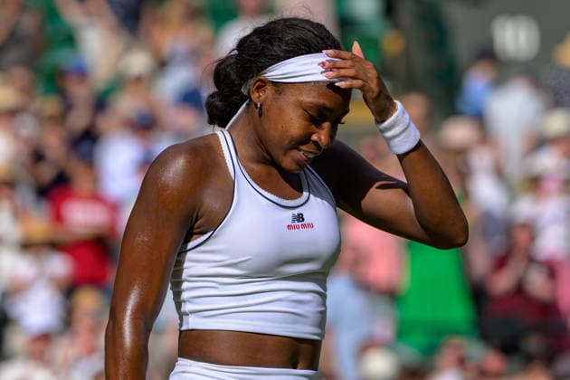 Day Three: The Championships - Wimbledon 2026 LONDON, ENGLAND JULY 01 - Coco Gauff of United States after winning her Ladies Single Second Round against Solana Sierra of Argentina at The Wimbledon Lawn Tennis Championship at Wimbledon on July 01, 2026 in London, England. (Photo by Keeran Marquis)  Copyright: xKeeranxMarquis Fotoarena SPPx Sportspressphoto_SPR181774