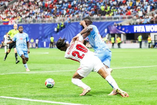 RECORD DATE NOT STATED FIFA World Cup, WM, Weltmeisterschaft, Fussball 2026 - Round of 32 - England v DR Congo Noni Madueke player of England during the FIFA World Cup 2026 Round of 32 match between England and DR Congo, at Atlanta Stadium, in Atlanta, United States, on Wednesday, July 01, 2026.(Foto: Vanessa Carvalho Brazil Photo Press IMAGO) Sports Copyright: xVanessaxCarvalhox