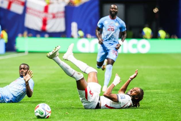 RECORD DATE NOT STATED FIFA World Cup, WM, Weltmeisterschaft, Fussball 2026 - Round of 32 - England v DR Congo John Stones player of England during the FIFA World Cup 2026 Round of 32 match between England and DR Congo, at Atlanta Stadium, in Atlanta, United States, on Wednesday, July 01, 2026.(Foto: Vanessa Carvalho Brazil Photo Press IMAGO) Sports Copyright: xVanessaxCarvalhox