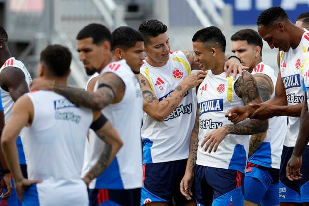 Colombia national team, Nationalteam players during a training session at Inter Miami CF Stadium in Fort Lauderdale, Florida, US, 1 July 2026. Colombia national team training session !ACHTUNG: NUR REDAKTIONELLE NUTZUNG!  Copyright: xAlbertoxEstévezx GRAF9316 20260701-55020768382_1