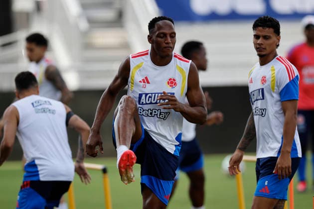 Colombia national team, Nationalteam player Yerry Mina during a training session at Inter Miami CF Stadium in Fort Lauderdale, Florida, US, 1 July 2026. Colombia national team training session !ACHTUNG: NUR REDAKTIONELLE NUTZUNG!  Copyright: xAlbertoxEstévezx GRAF9317 20260701-55020768386_1