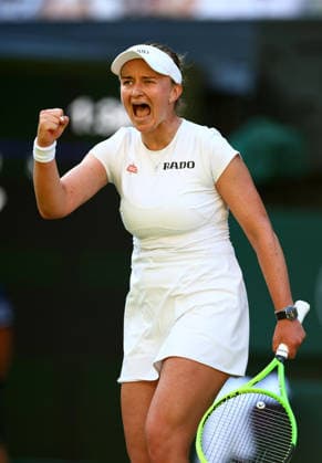 Barbora Krejcikova celebrates during her second round match Wimbledon Tennis Championships, Day 3, The All England Lawn Tennis and Croquet Club, London, UK - 01 Jul 2026London The All England Lawn Tennis and United Kingdom  Copyright: xJamesxMarsh Shutterstockx 16970329fa
