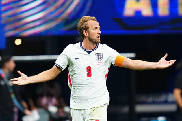 England v DR Congo - FIFA World Cup, WM, Weltmeisterschaft, Fussball 2026 - Round of 32 ATLANTA, USA - JULY 1: Harry Kane (9) of England reacts during 2026 FIFA World Cup Round of 32 match between England and DR Congo at Mercedes-Benz Stadium (Atlanta Stadium) in Atlanta, Georgia, United States on July 1, 2026. Evrim Aydin Anadolu Georgia United States. Editorial use only. Please get in touch for any other usage.  Copyright: x2026xAnadoluxEvrimxAydinx
