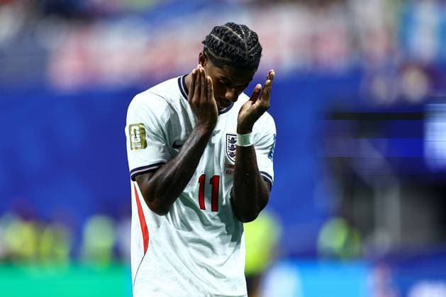 Marcus Rashford of England shows a look of dejection England v DR Congo, 2026 FIFA World Cup, WM, Weltmeisterschaft, Fussball Group of 32, Football, Atlanta Stadium, Atlanta, Georgia, USA - 01 Jul 2026Atlanta Mercedes-Benz Stadium Georgia (GA) United States of America  Copyright: xMIchaelxZemanek Shutterstockx 16970378br