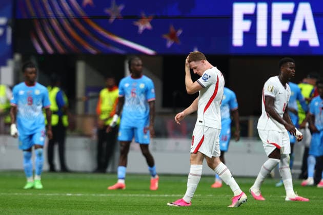 FIFA World Cup, WM, Weltmeisterschaft, Fussball 2026: England v DR Congo ATLANTA, USA - 1st July 2026: Dejection for Elliot Anderson of England during the FIFA World Cup 2026 Round of 32 match between England and DR Congo at Atlanta Stadium Atlanta Atlanta Stadium United States of America Copyright: xCraigxMercerx xPeakxActionxPhotosx