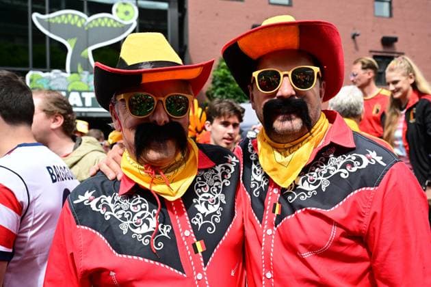 Belgian fans pictured before a soccer game between Belgian national team, Nationalteam Red Devils and Senegal, on Wednesday 01 July 2026, at the Seattle Field, in Seattle, a 1 16 finals game in the FIFA World Cup, WM, Weltmeisterschaft, Fussball 2026. DIRKxWAEM  x180105514x