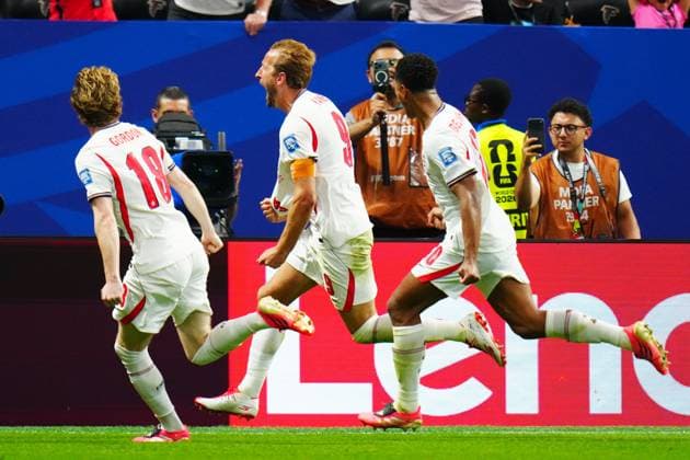 Harry Kane of England celebrates scoring England v DR Congo, 2026 FIFA World Cup, WM, Weltmeisterschaft, Fussball Group of 32, Football, Atlanta Stadium, Atlanta, Georgia, USA - 01 Jul 2026Atlanta Mercedes-Benz Stadium Georgia (GA) United States of America  Copyright: xJavierxGarcia Shutterstockx 16970375dx